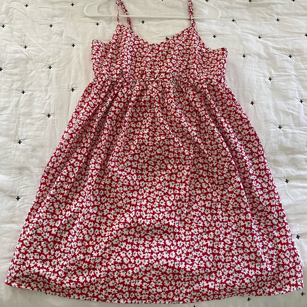 Red maternity dress - Picture 2 of 4